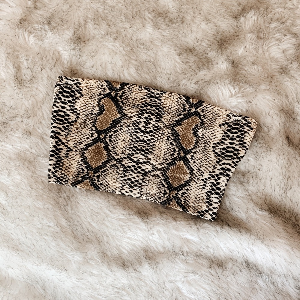 Snakeskin Tube Top